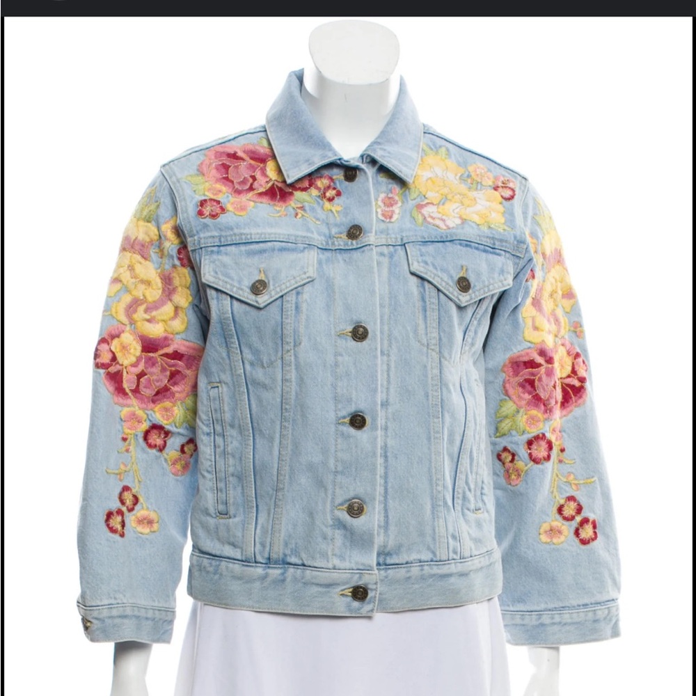 Gucci Denim Embroidered Jacket